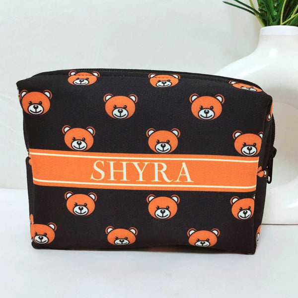 Personalised Teddy Faces Printed Kids Box Pouch